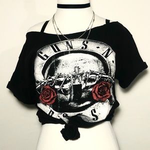 Guns N Roses Not In This Lifetime Tour T Cut Neck
